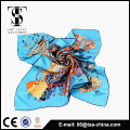 2015 New design fashion beautiful print twill silk scarf